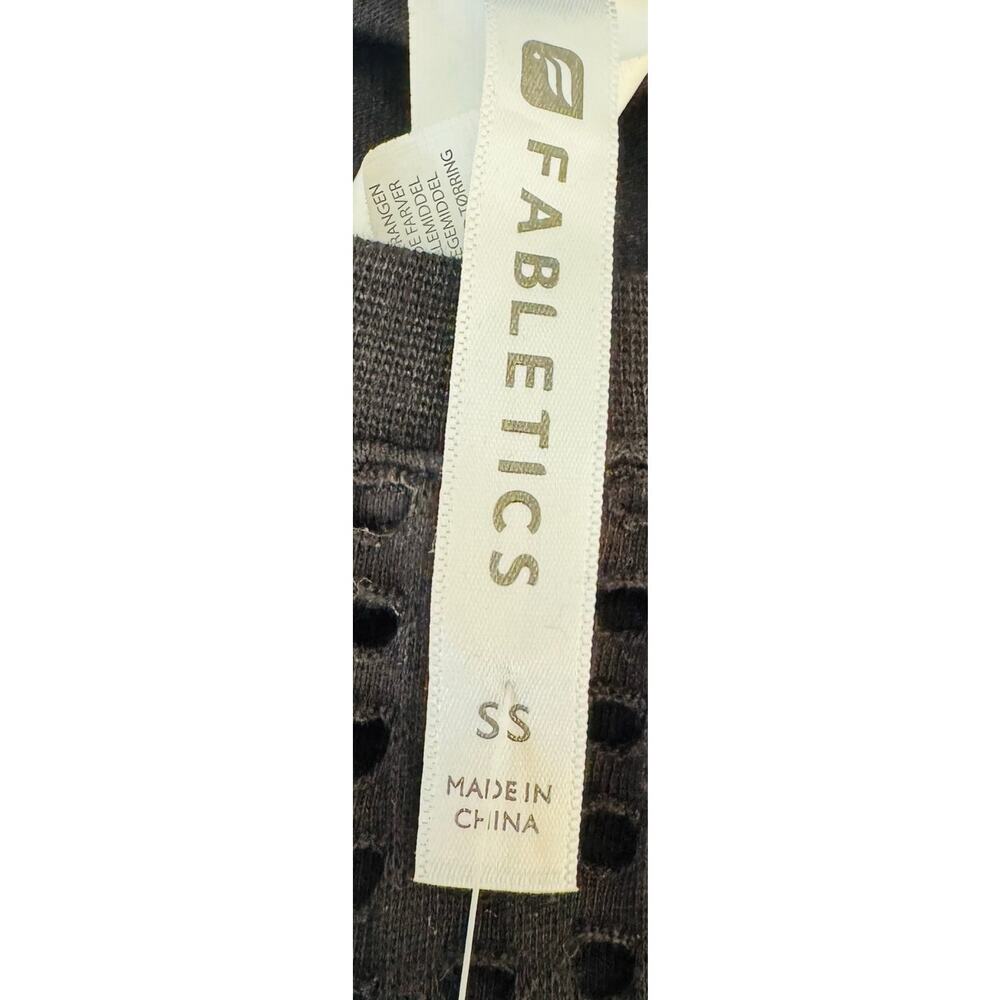 Fabletics Womens Black Bryce Cotton Breezy Mesh Breathable Dress Sz 2 Small NEW - Picture 8 of 11
